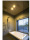 メインコート越しに円山と夜景を楽しむオープンなバスルーム。